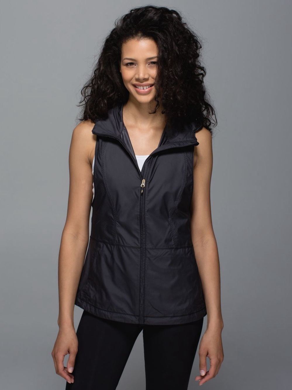 Lululemon Pack-It Vest Black Hooded